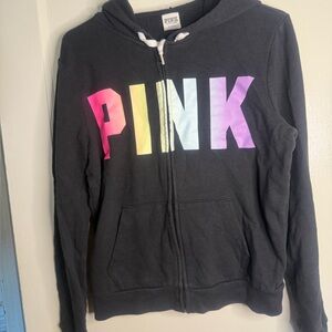 Kids Black Hoodie with Multicolor Print